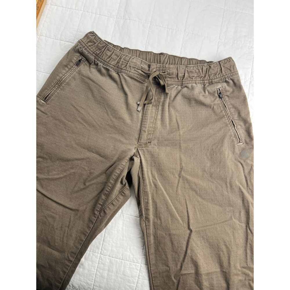 LLBean Mens trekking vista Pants‎ brown Drawstring Waist Pockets Sz M 30"
